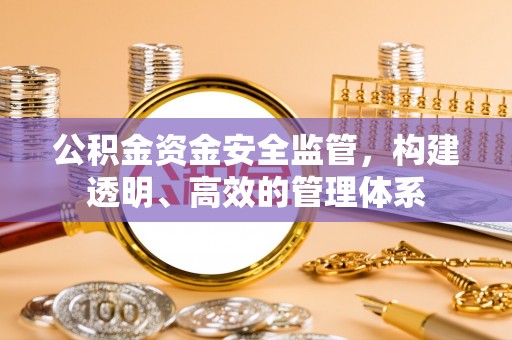 云浮公积金资金安全监管，构建透明、高效的管理体系